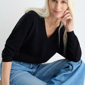 J.Crew Cashmere Relaxed V-neck Sweater